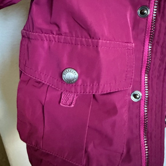 Burberry Baby Hooded Jacket Coat Magenta Pink Nova Check Lining 9–12M - Picture 6 of 11